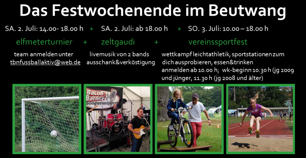 Festwochenende im Beutwang