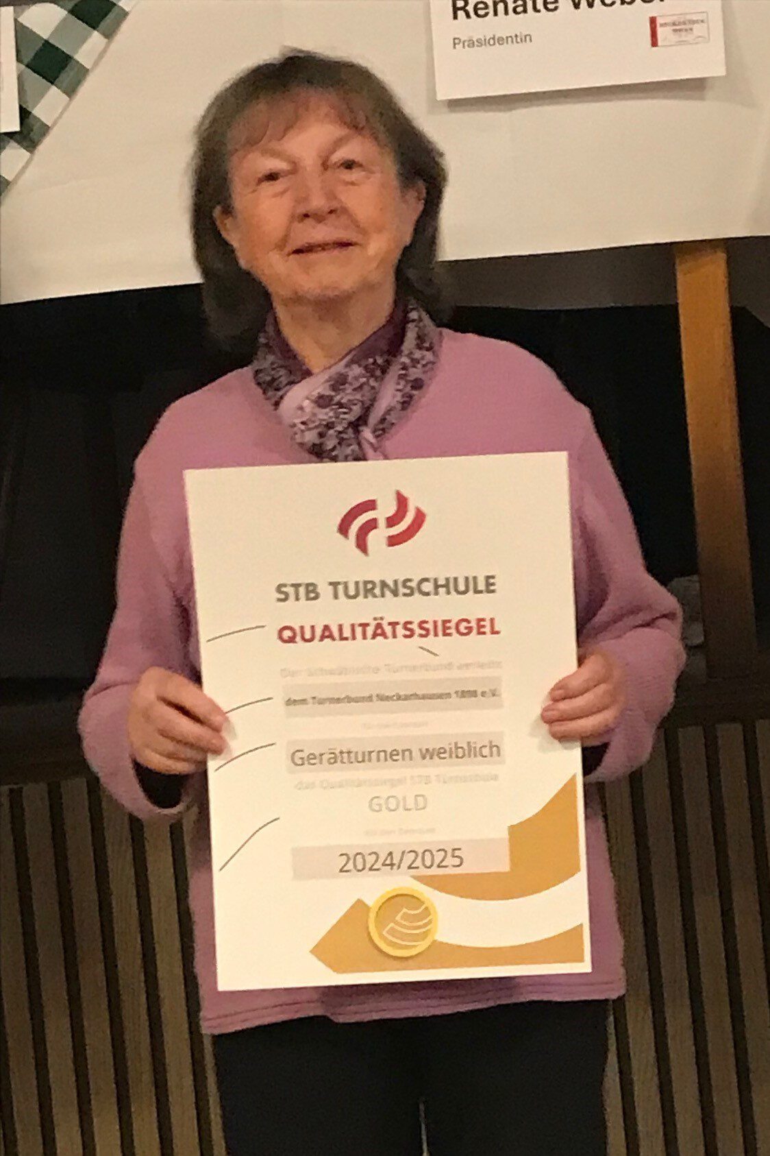 Ingrid Gansser beim Gauturntag 2024 (Photo: Eugen Gansser)