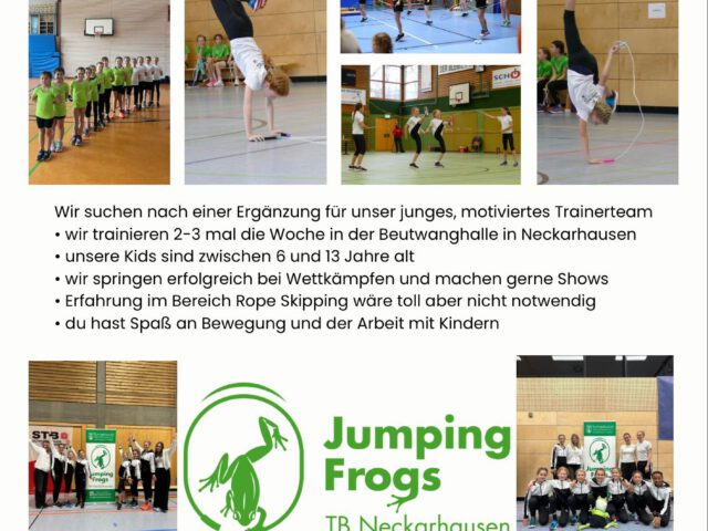Trainer:in für Rope Skipping gesucht