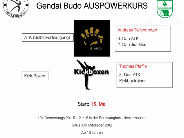 Gendai Budo Auspowerkurs ab Mai