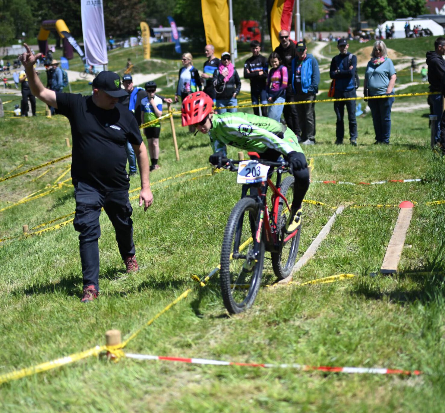 Milan Pietzsch beim Technik-Trail Milan Pietzsch beim Technik-Trail