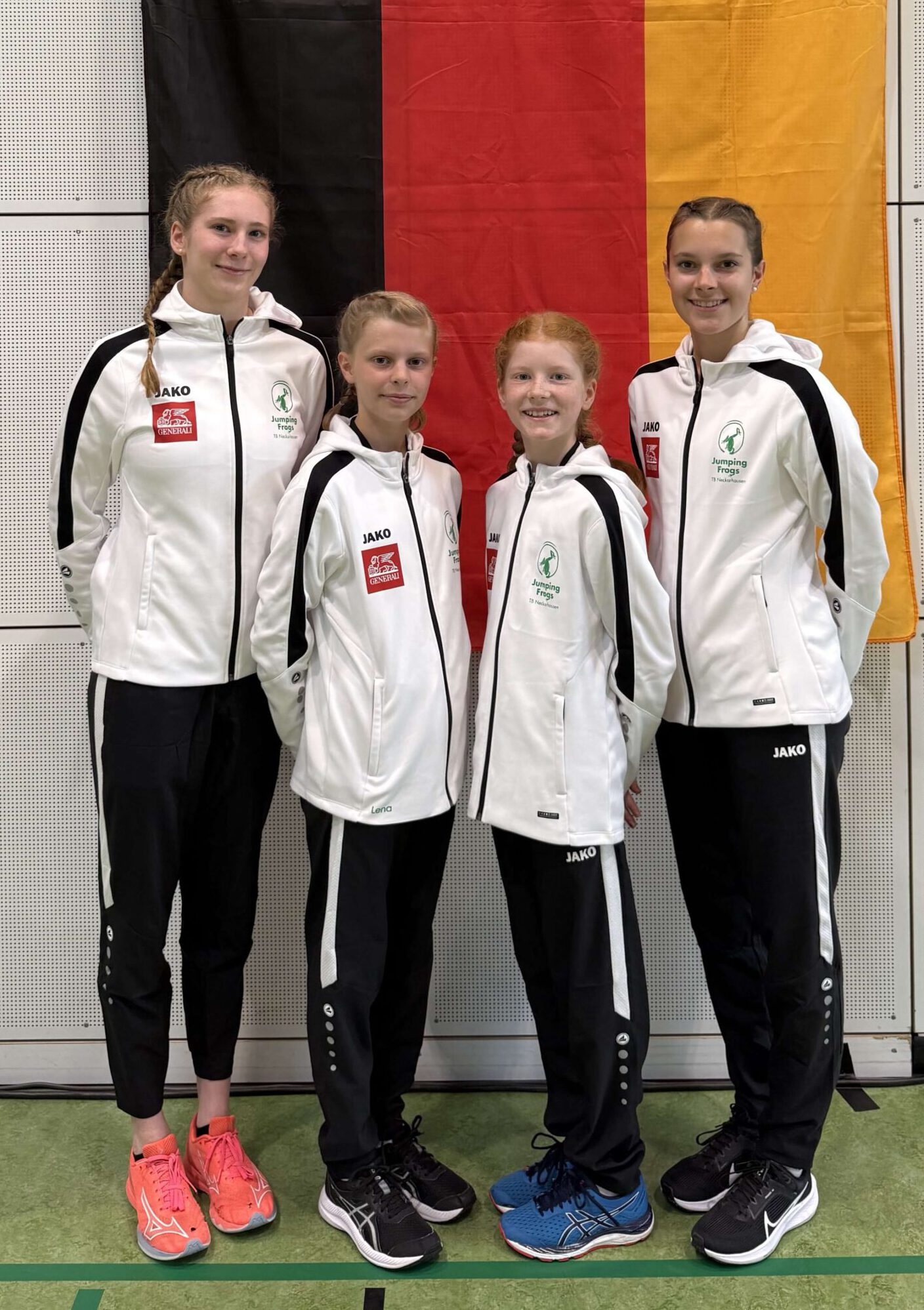 Das Jumping Frogs-Team Das Jumping Frogs-Team