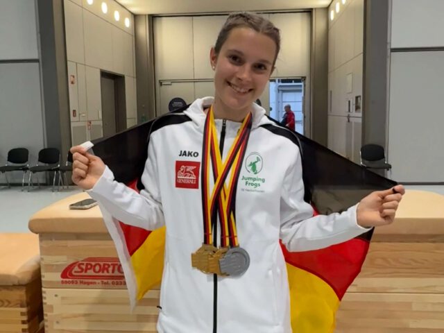Luna Kosic wird 2-fache Deutsche Meisterin und springt zur WM nach Japan