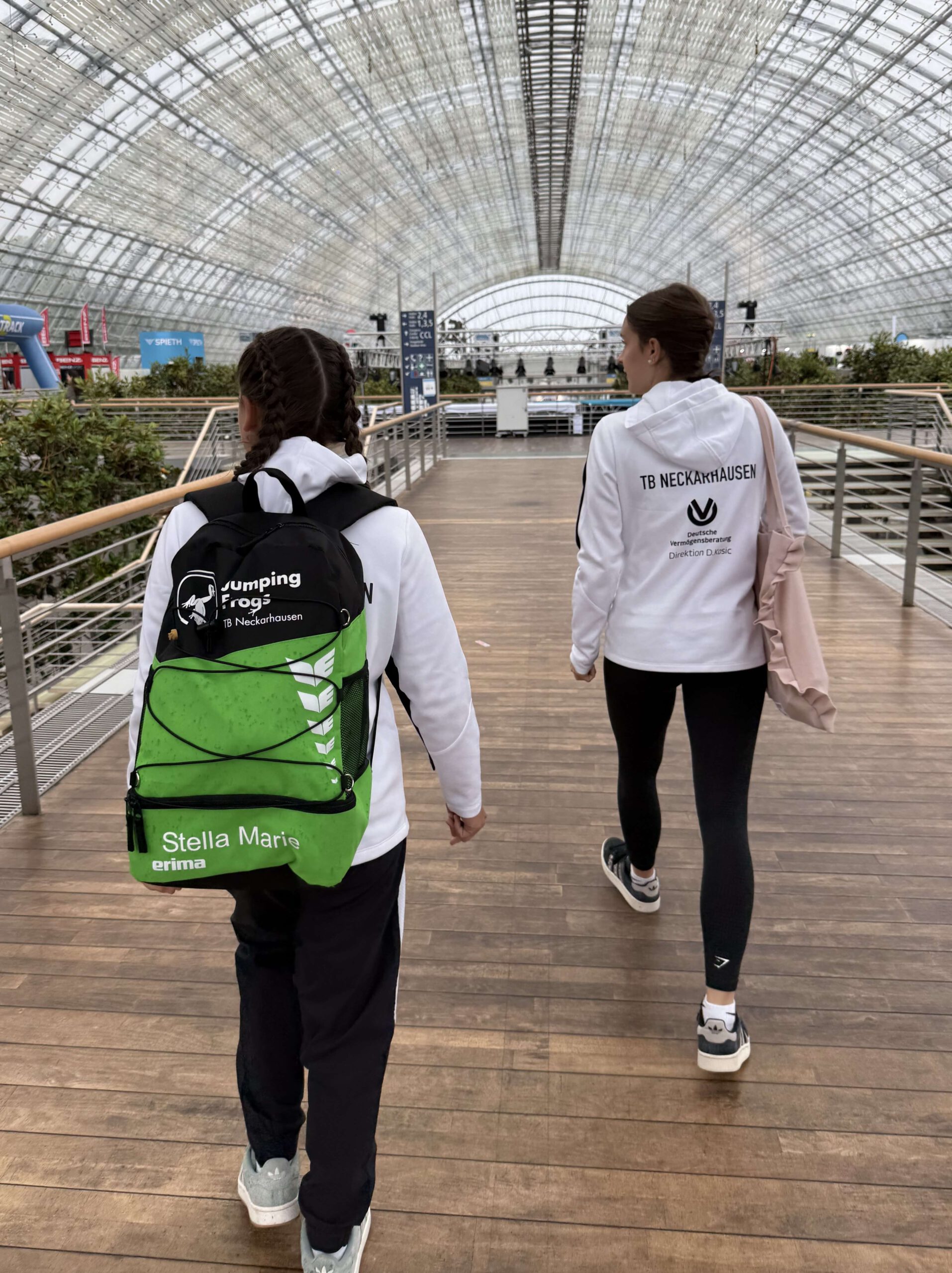 Auf dem Weg zum Wettkampf in der Leipziger Messe Auf dem Weg zum Wettkampf in der Leipziger Messe