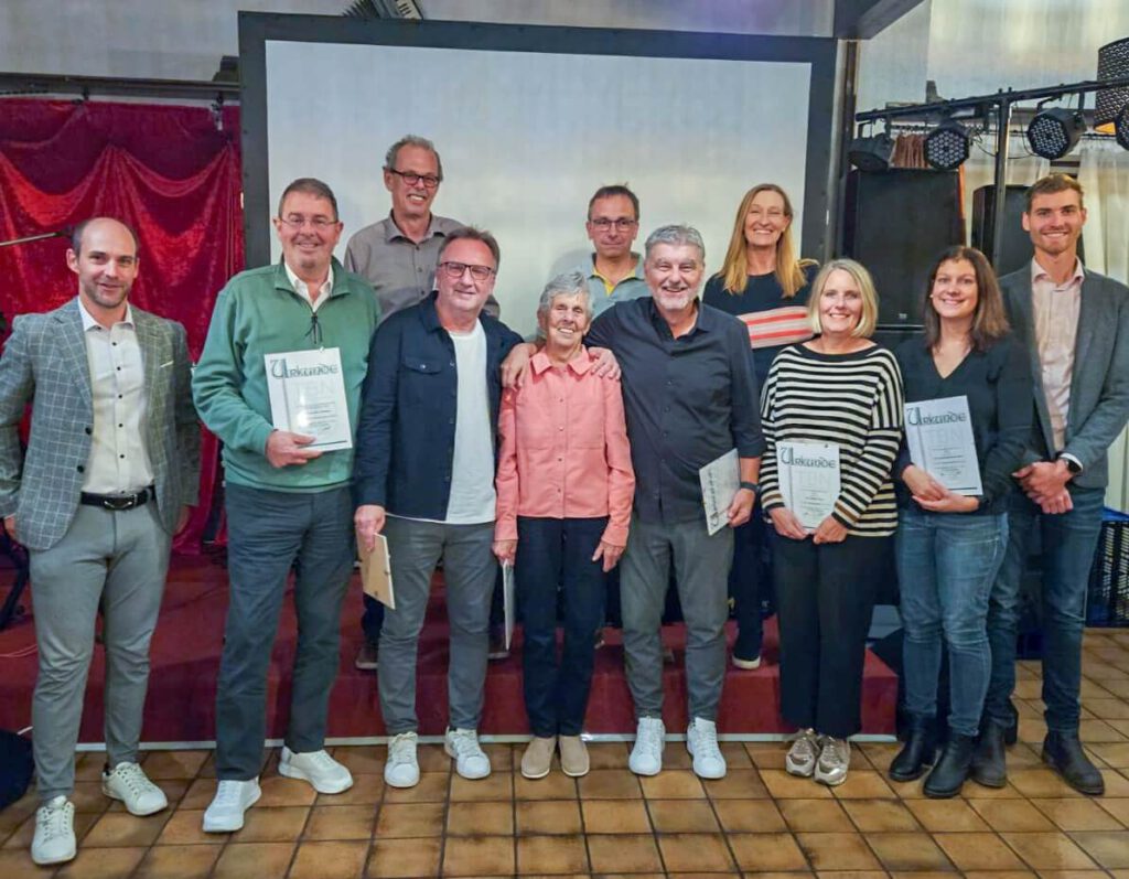 Wieder ein glanzvoller Ehrungsabend 2025 beim TB Neckarhausen