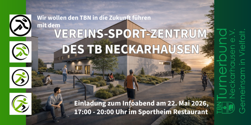 Einladung zum Infoabend des TBN am 22. Mai 2026 – alle Infos zum Projekt Vereins-Sport-Zentrum