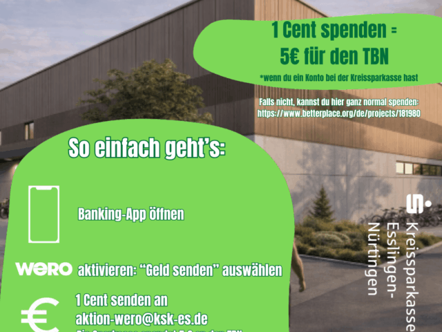 1 Cent spenden – 5€ für den Verein sichern: jetzt mitmachen bei der Wero-Vereinskampagne der Kreissparkasse Esslingen-Nürtingen