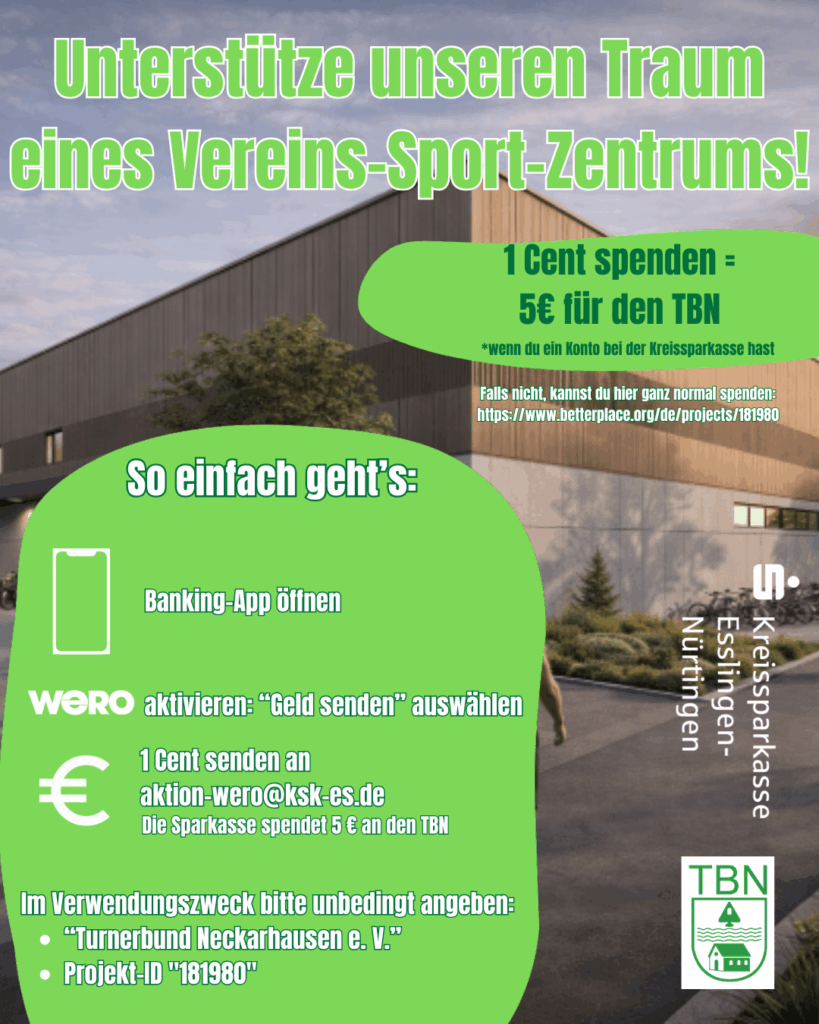 1 Cent spenden – 5€ für den Verein sichern: jetzt mitmachen bei der Wero-Vereinskampagne der Kreissparkasse Esslingen-Nürtingen