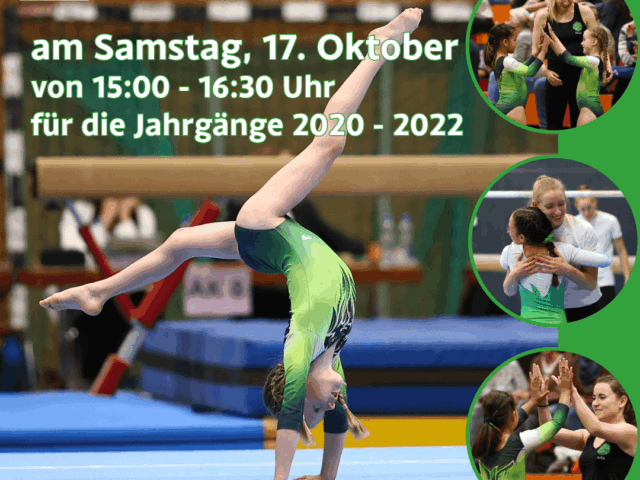 Einladung zum Sichtungstraining Leistungsturnen weiblich am 17. Oktober 2026