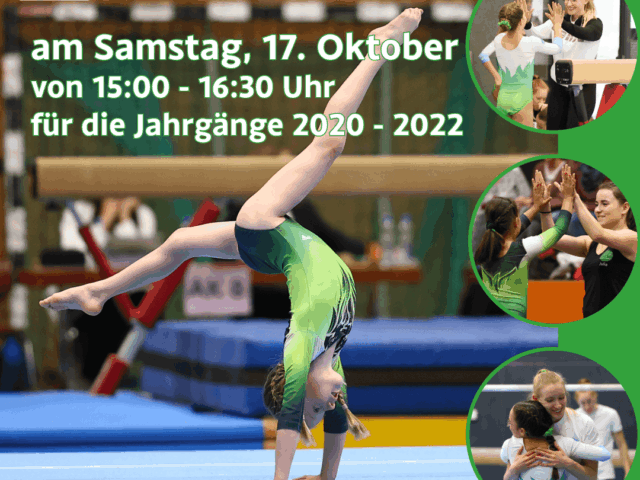 Einladung zum Sichtungstraining Leistungsturnen weiblich am 17. Oktober 2026