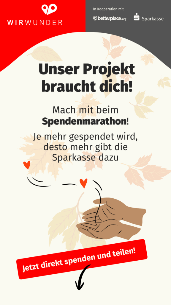 Mach mit beim Spendenmarathon von WirWunder und unterstütze den TBN!