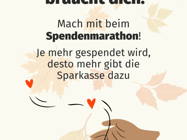 Mach mit beim Spendenmarathon von WirWunder und unterstütze den TBN!